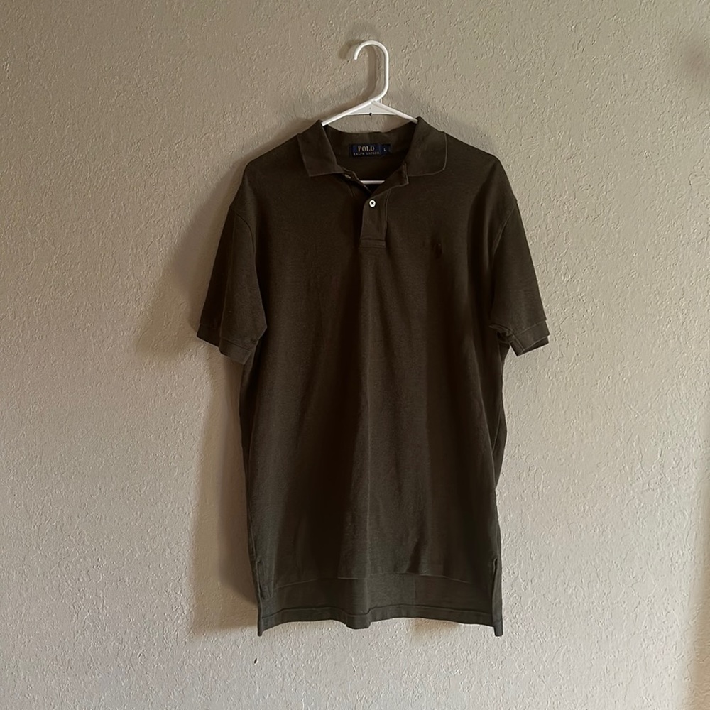 NWOT Ralph Lauren Polo Shirt in dark Olive Green size Large